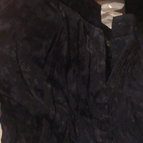 Navy wide leg pant ZARA - Picture 2 of 3